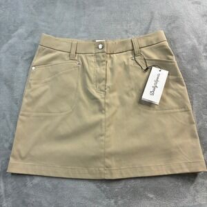 NWT Daily‎ Sports Lyric Skort Women's Size 8 Khaki Tan Golf Tennis Activewear